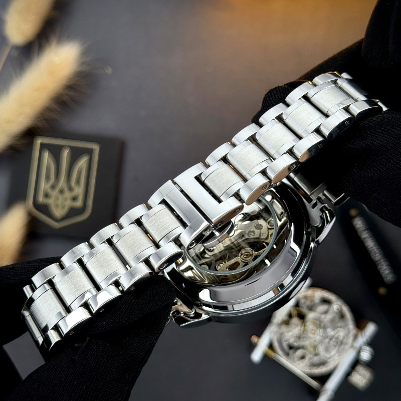Чоловічий годинник Awarder 022 Де би не був Silver-Black Automatic Metall фото 9