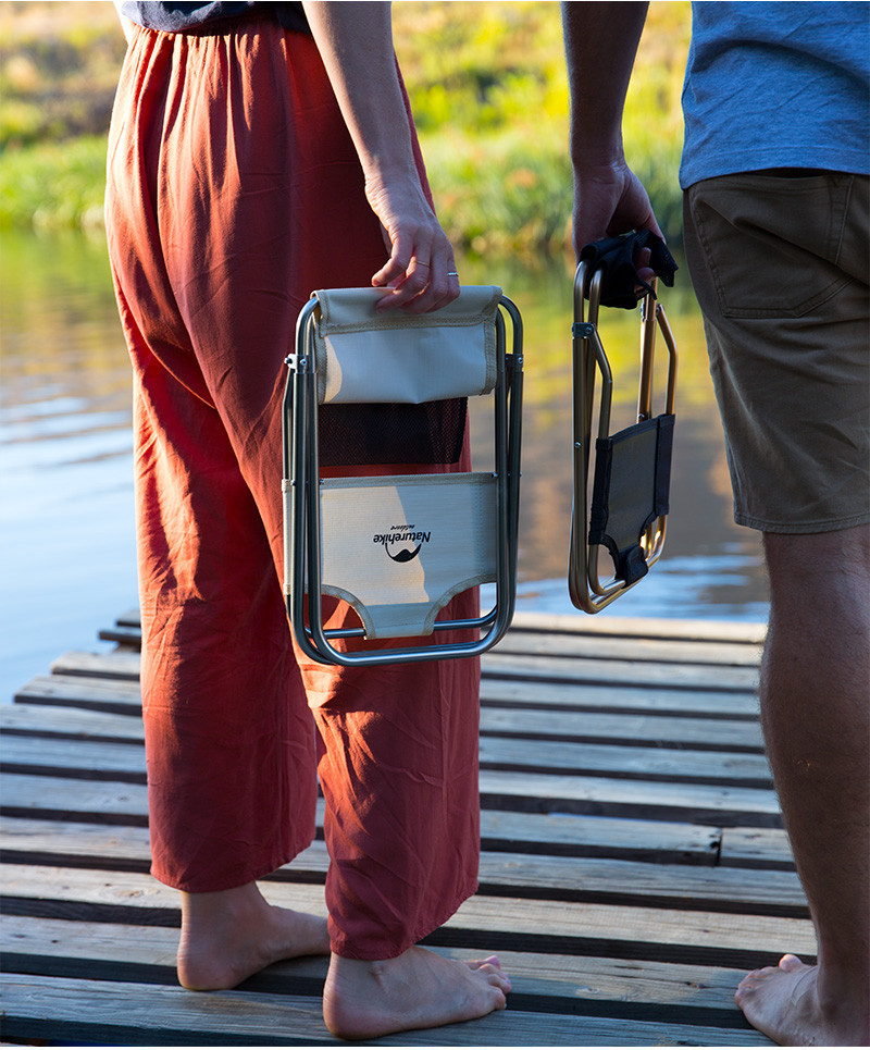 Стілець розкладний Naturehike MZ01 NH18M001-Z, чорний фото 7