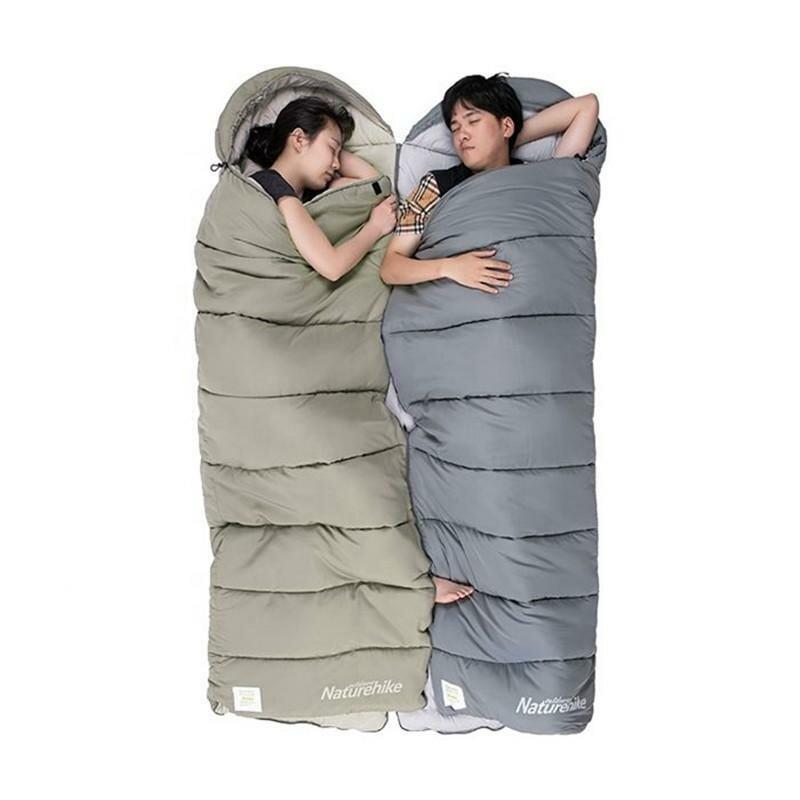 Спальник с капюшоном Naturehike M400 NH20MSD02, (1°C), левый, зеленый фото 4