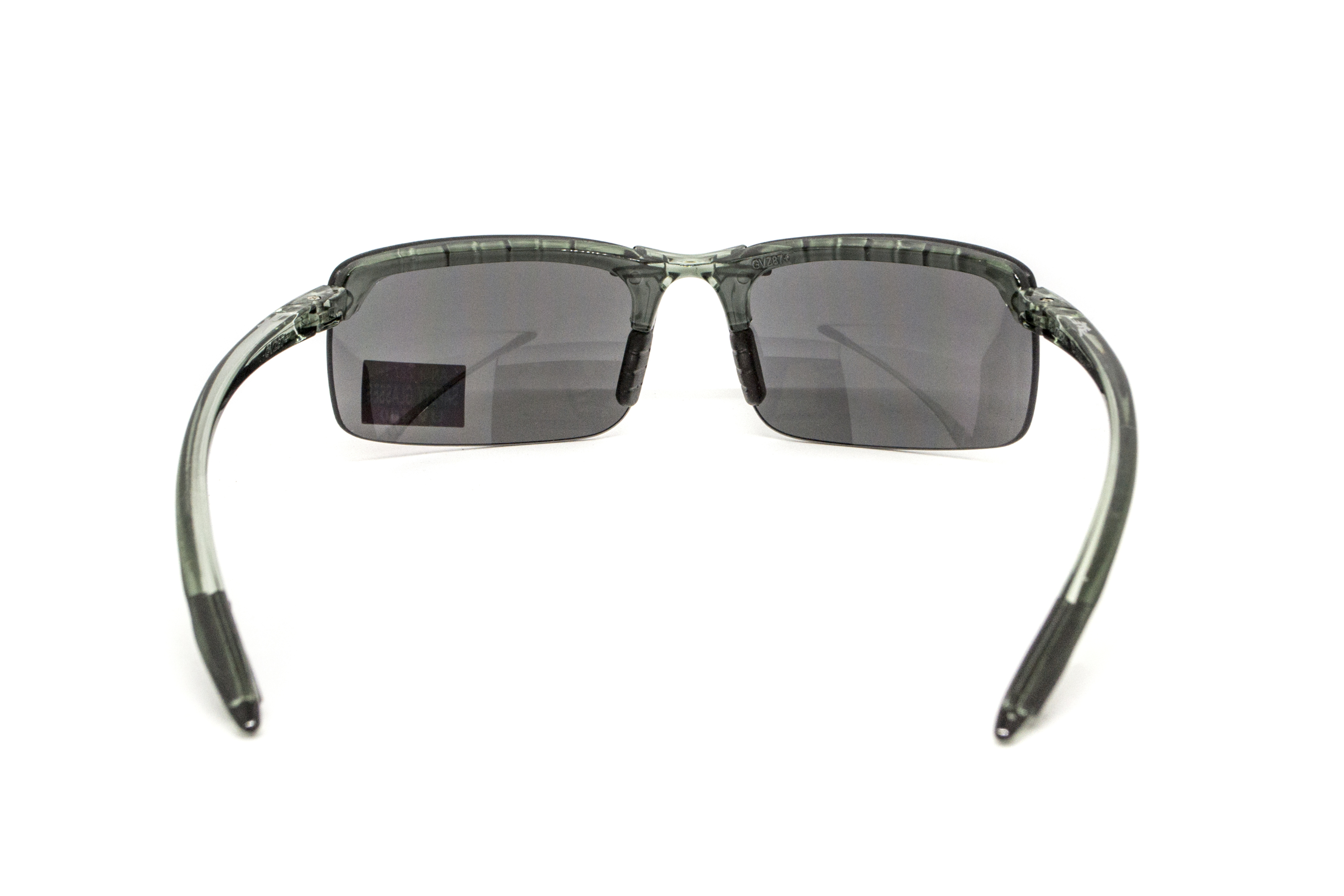 Очки защитные Global Vision Wheelin Crystal Gray (flash mirror) серые зеркальные линзы в полупрозрачной серой оправе фото 5