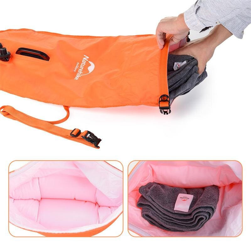 Буй-гермомешок Naturehike NH17S001-G, 18 л, оранжевый фото 4