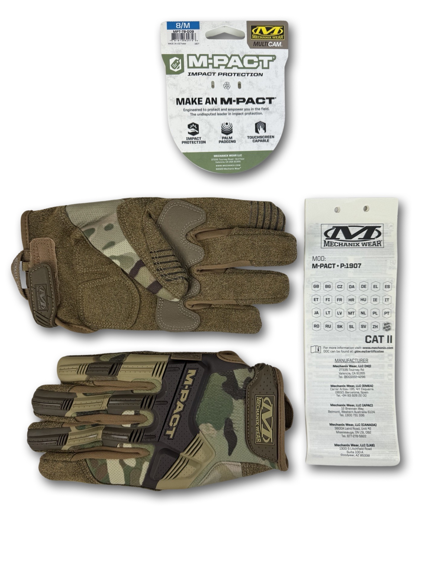 Рукавички MECHANIX M-PACT Мультикам Розмір XL фото 3