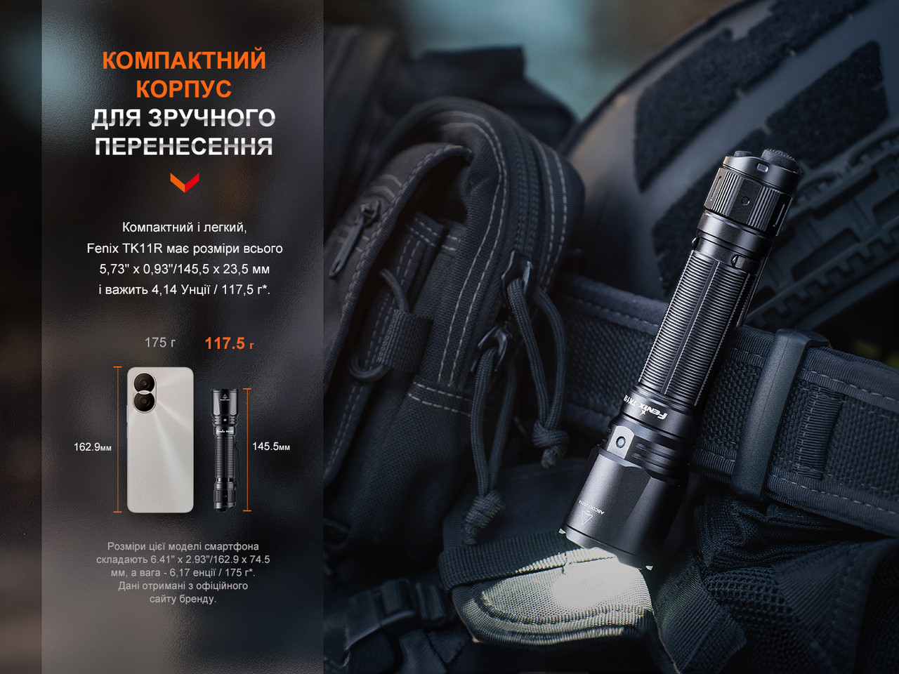 Ліхтар ручний Fenix TK11R фото 8