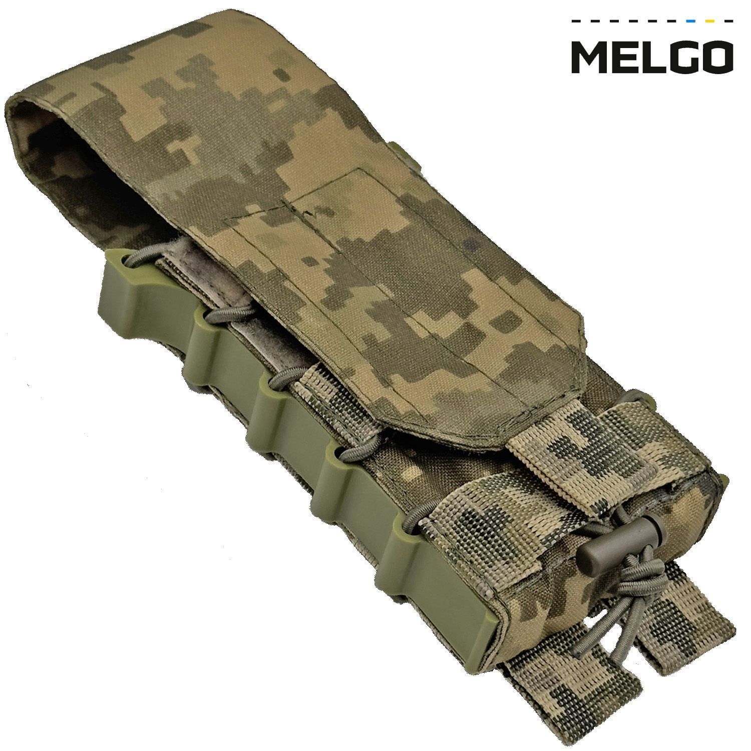 Подсумок под 1 магазин корпусный с клапаном Пиксель ММ-14 Cordura MELGO фото 3