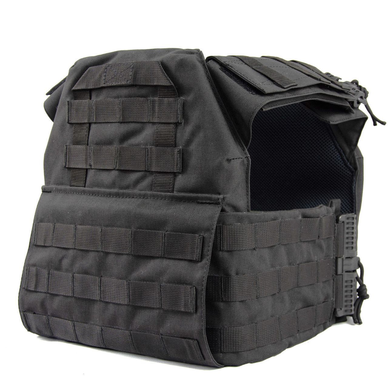 Плитоноска зі швидким скиданням Чорна Cordura 1000 D MELGO фото 6