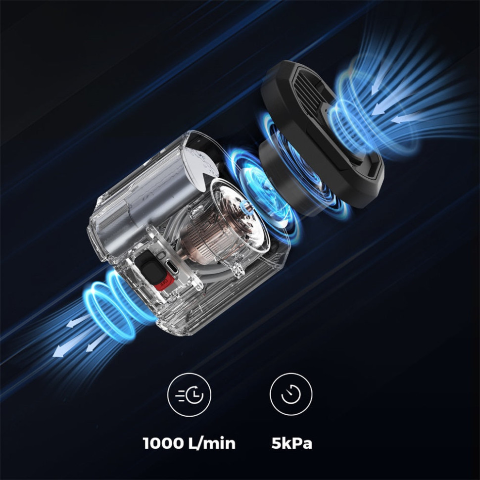 Портативный воздушный насос Flextail Evo Pump 3, 1000 л/мин, оранжевый фото 3