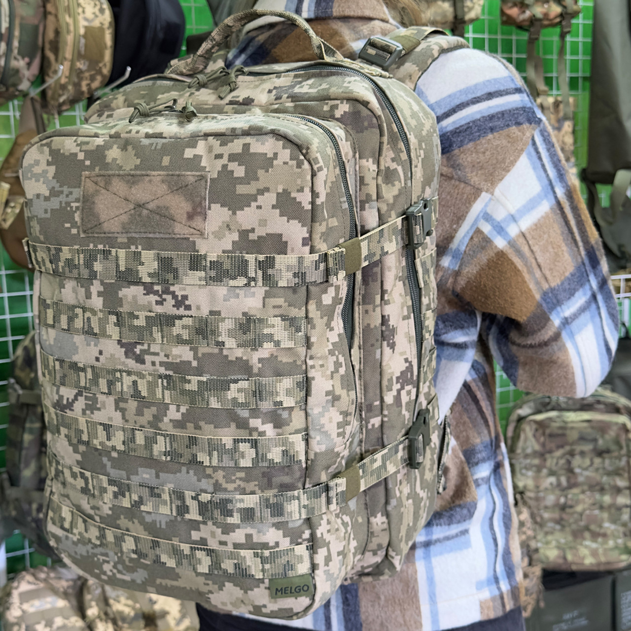 Рюкзак тактический 40 литров Пиксель ММ-14 Cordura 1000 D MELGO фото 6