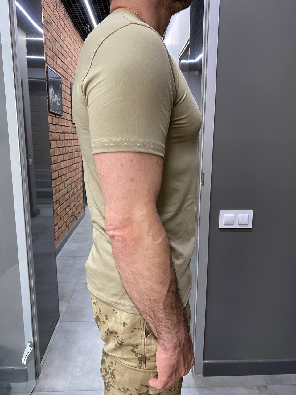 Футболка тактическая, антибактериальная, цвет Койот, размер XL, микрофибра фото 2