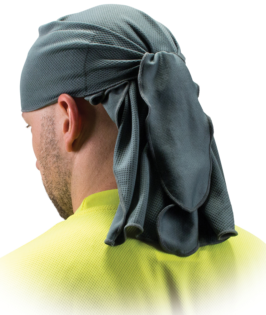 Бандана дихаюча на зав'язках, підшоломник сірий Head Towel (gray) фото 1
