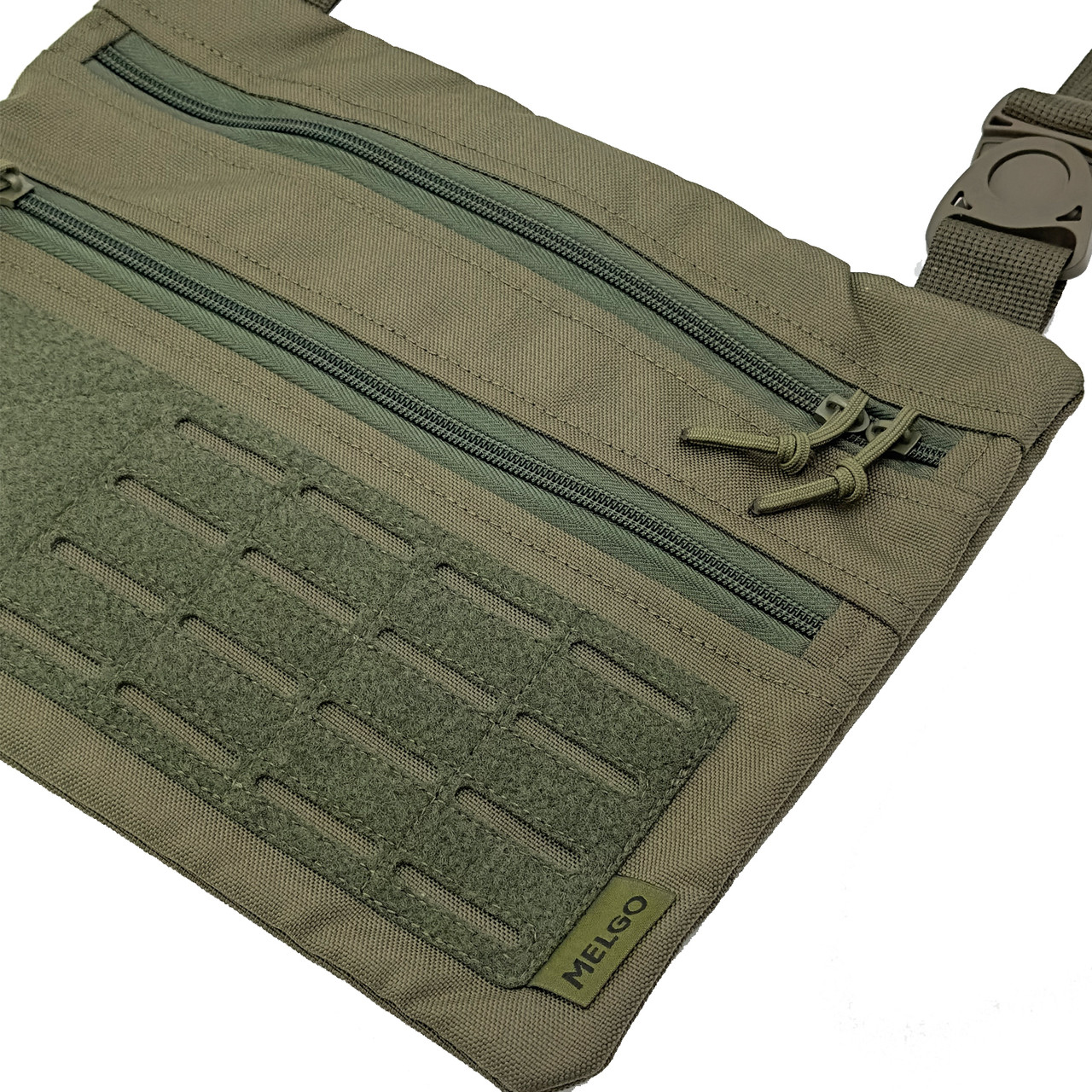 Тактическая однолямочная сумка на плечо MELGO, Олива Poly-Cordura 900 D фото 4