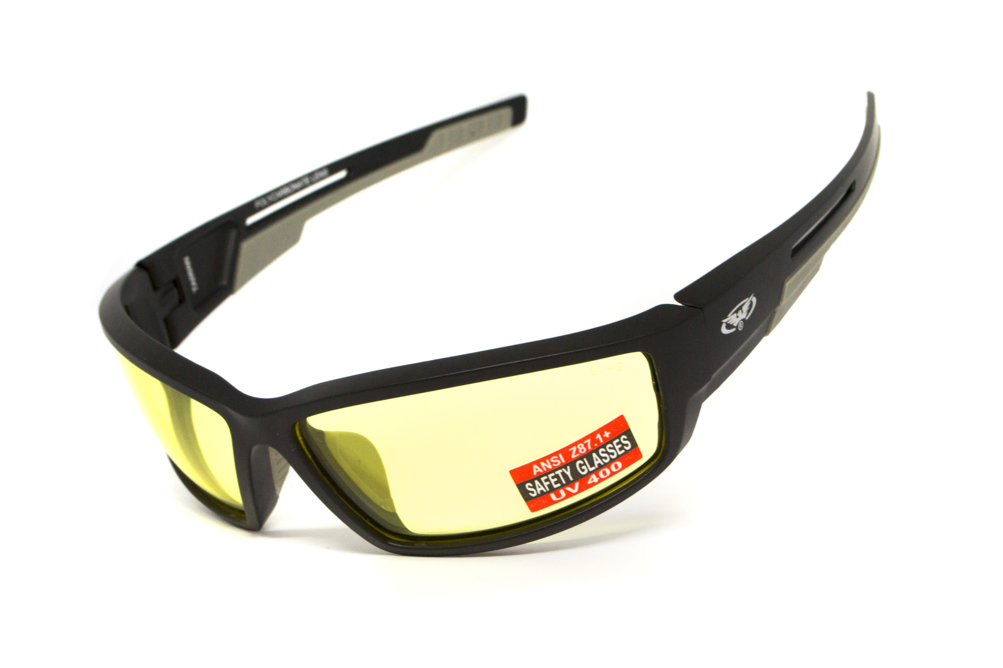 Очки защитные Global Vision Sly (yellow), желтые фото 4