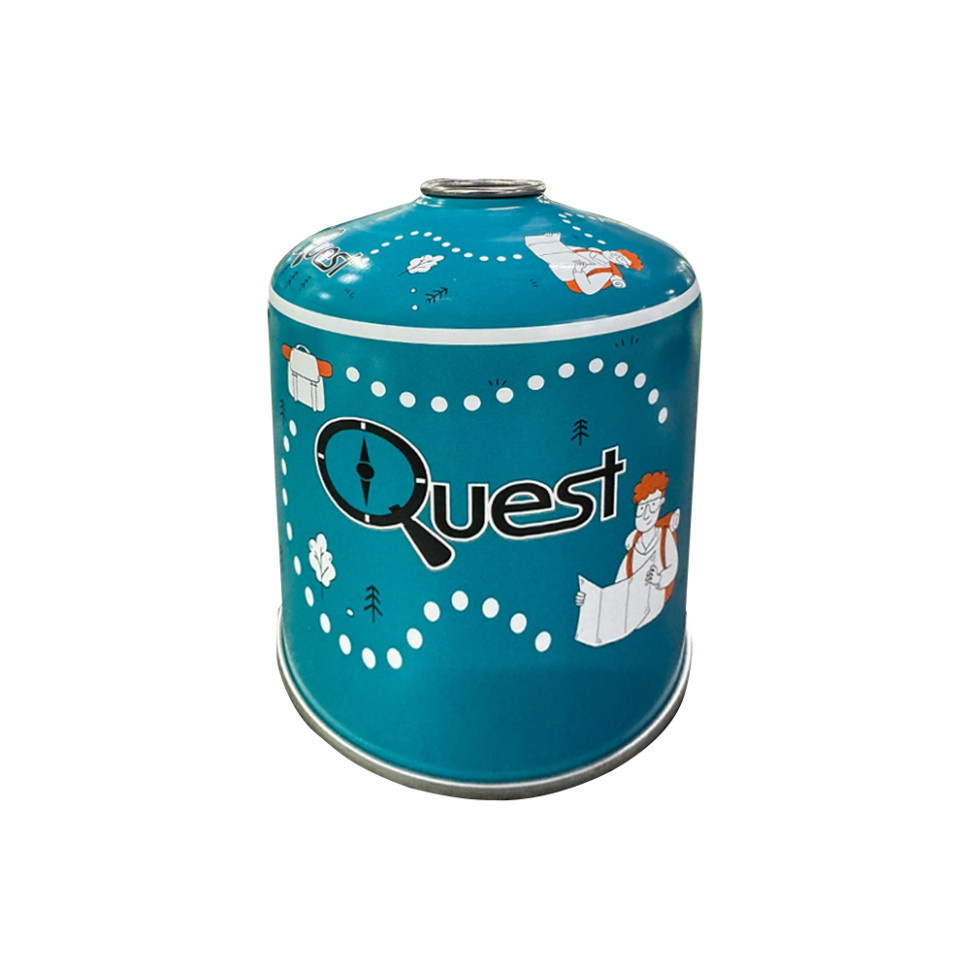 Газовий балон різьбовий бутановий Quest, 450гр фото 1
