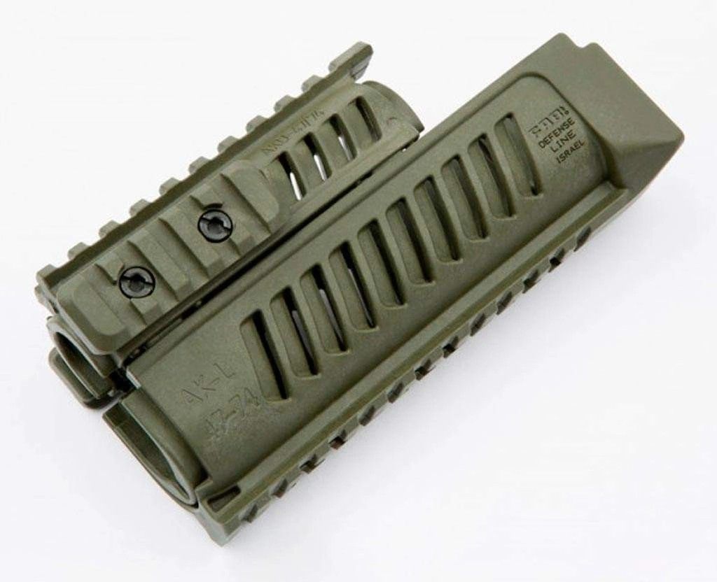 Цевье FAB Defense для АК-47/74 c 4-мя планками Picatinny (полимер) ODG фото 5