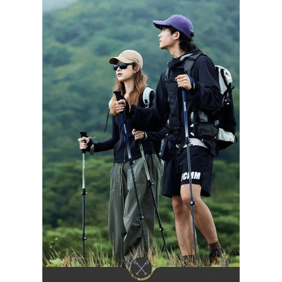 Трекінгова палиця Naturehike CNK2300DS010, 100 см, жовта фото 6