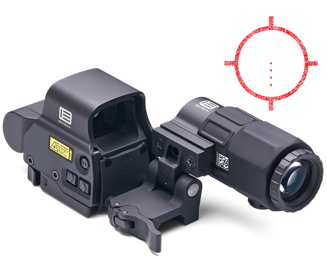 Комплект коліматор EOTech EXPS3-4 + магніфер EOTech G45.STS 5х (сумісний з NV) фото 2