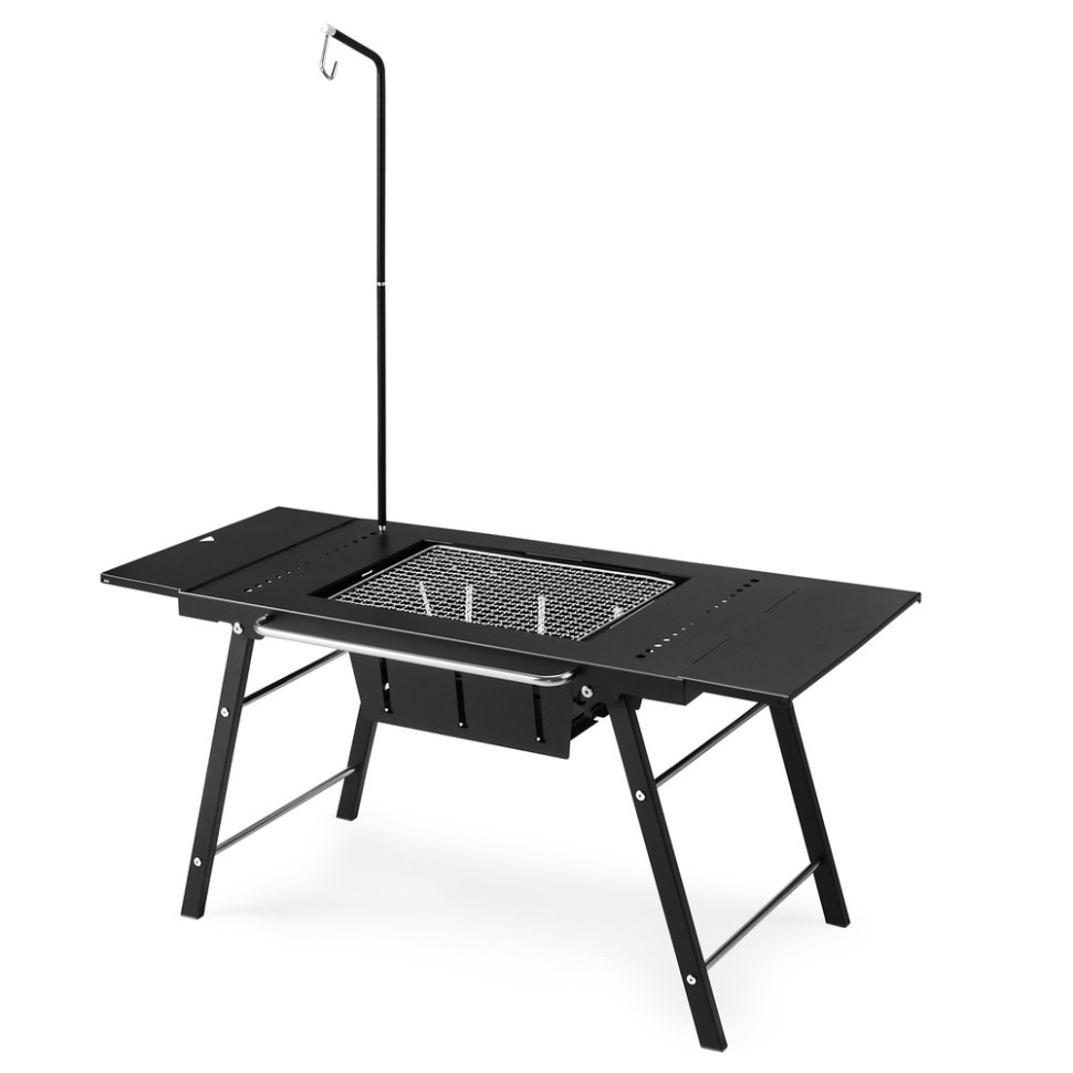 Стіл для барбекю сталевий Naturehike CNK2350CF018, чорний фото 1