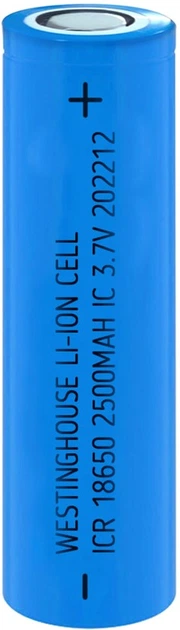 Акумулятор Westinghouse ICR18650F 2500 mAh 3.7V Li-ion Flat Top без захисту фото 1