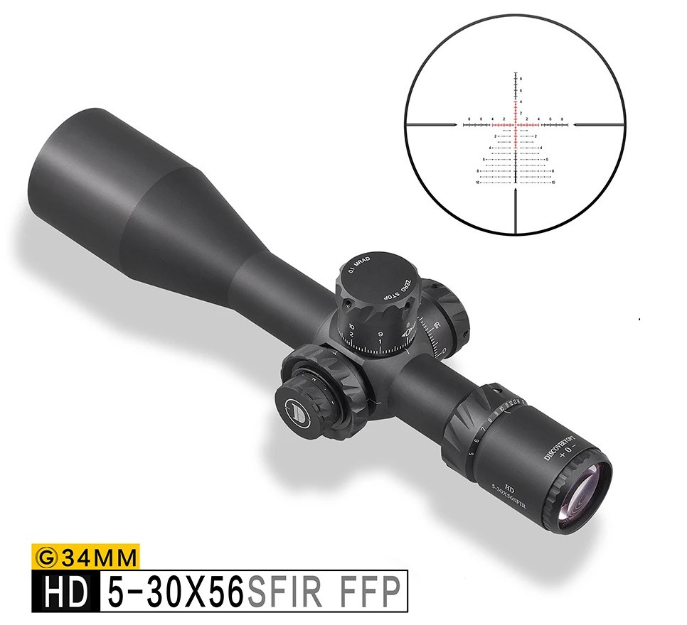 Приціл Discovery Optics HD/34 5-30X56 SFIR FFP Zero Stop Gen II фото 1