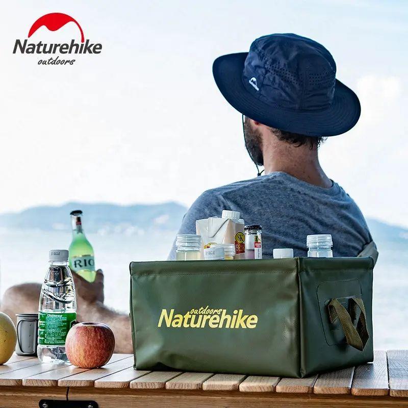 Складаний контейнер для води з ПВХ Naturehike Square bucket 13л army green NH19SJ007 фото 4