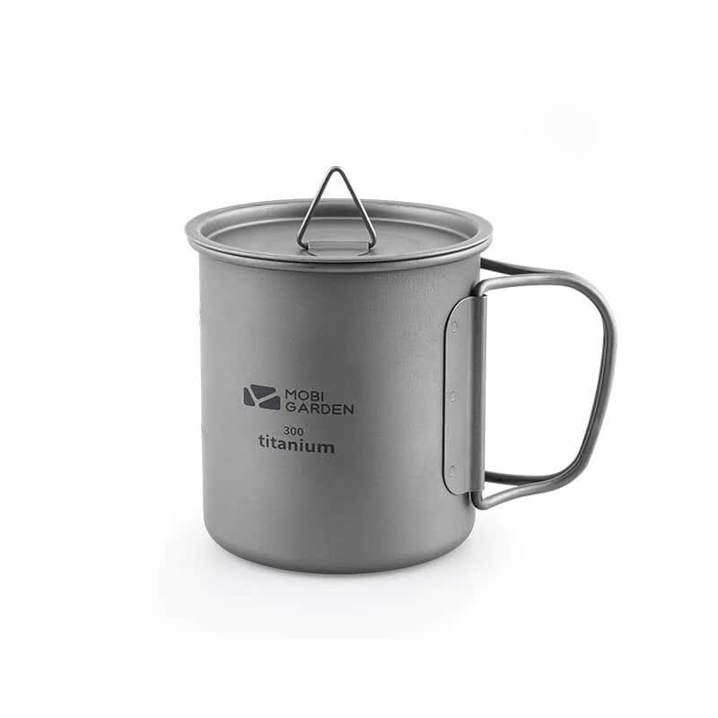 Кружка титанова з кришкою Mobi Garden 300мл NX20666038 titanium фото 1