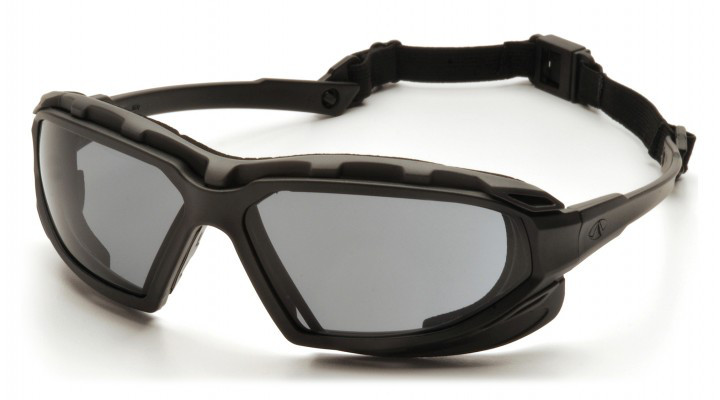 Окуляри захисні із ущільнювачем Pyramex Highlander-PLUS (gray) Anti-Fog, сірі фото 1