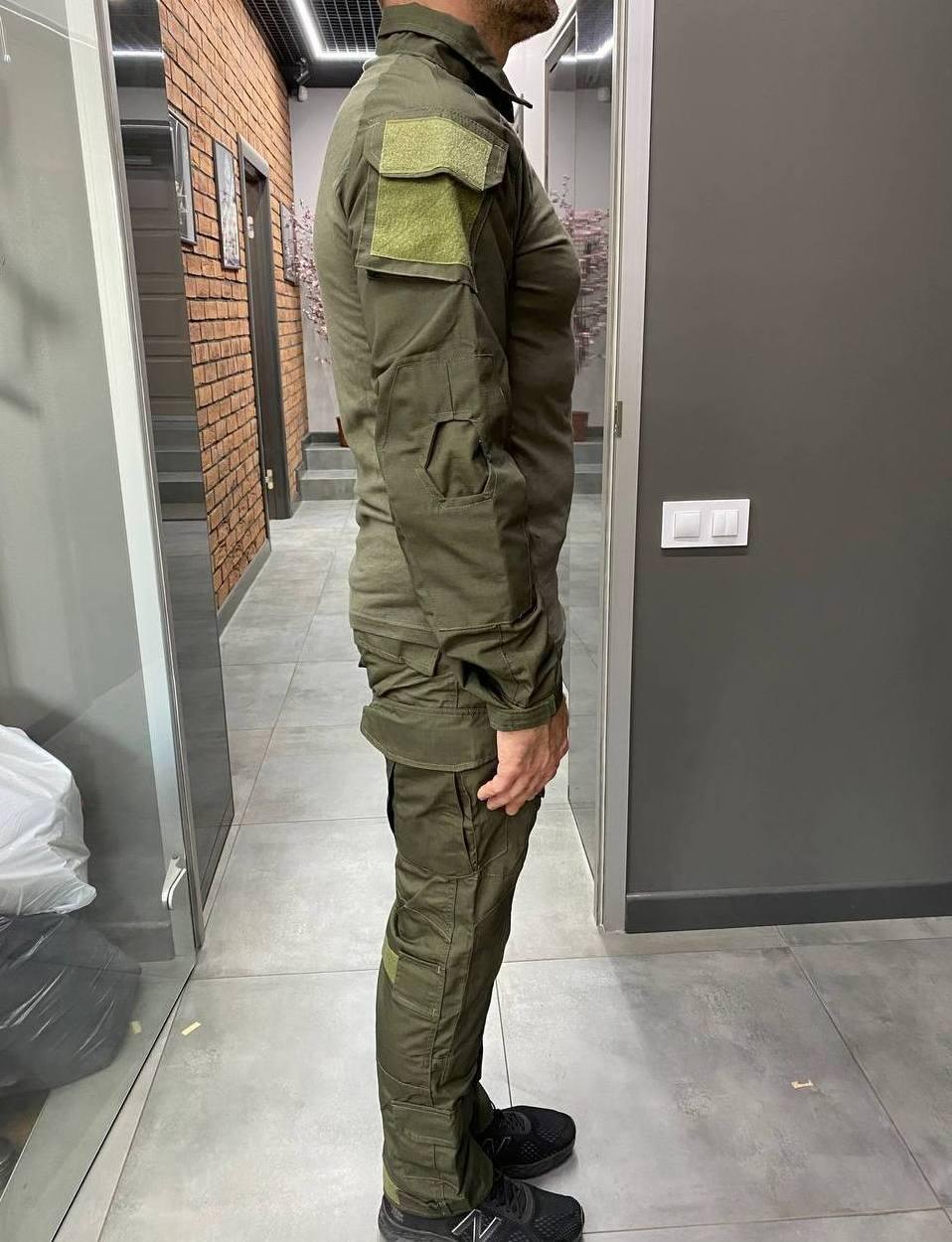 Армейская Кофта Убакс, Олива, коттон (хлопок), размер L, Combat, тактическая рубашка Убакс фото 3