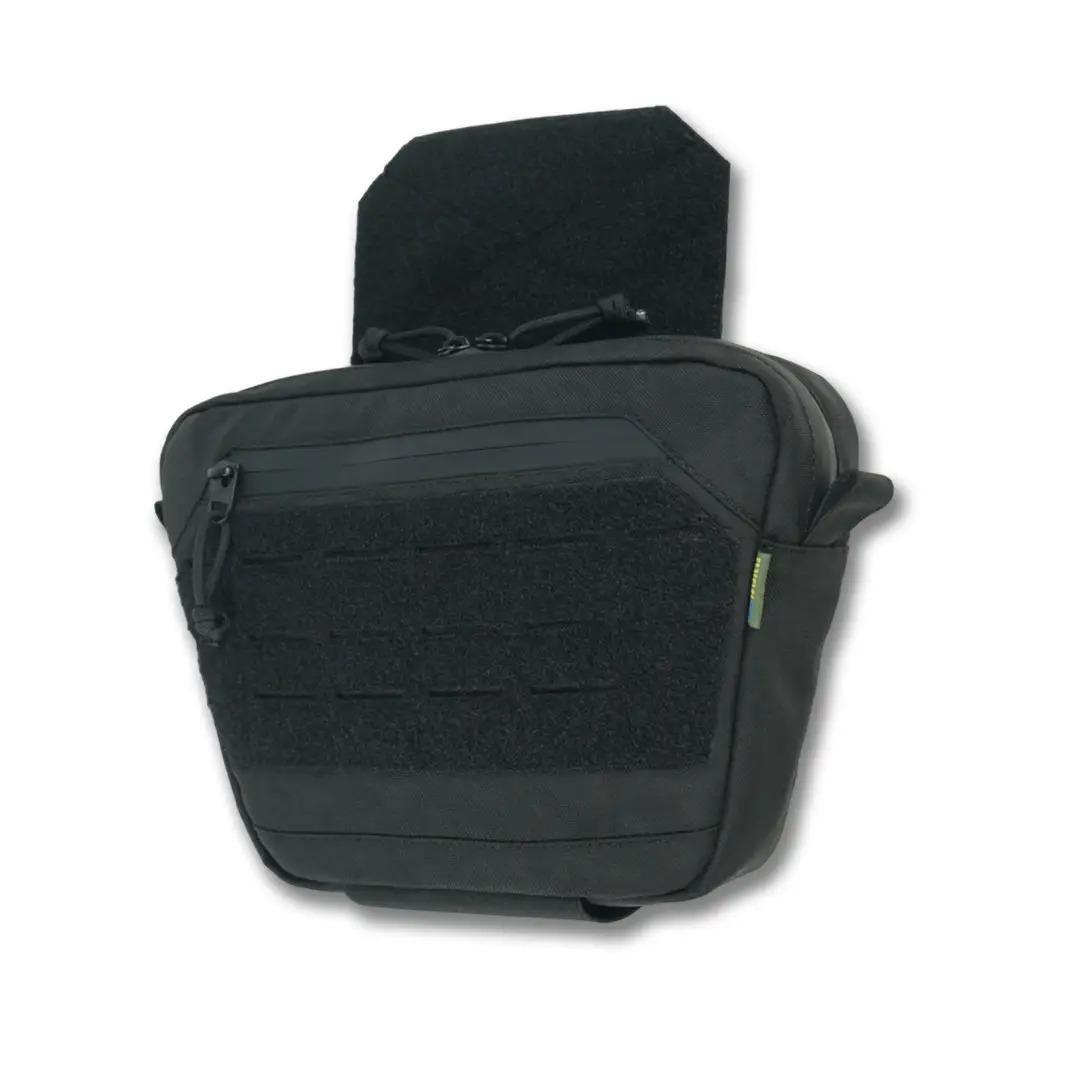 Сумка-напашник M Kiborg с баллистическим пакетом 2 класс защиты PE Militex GU Сordura Black фото 3