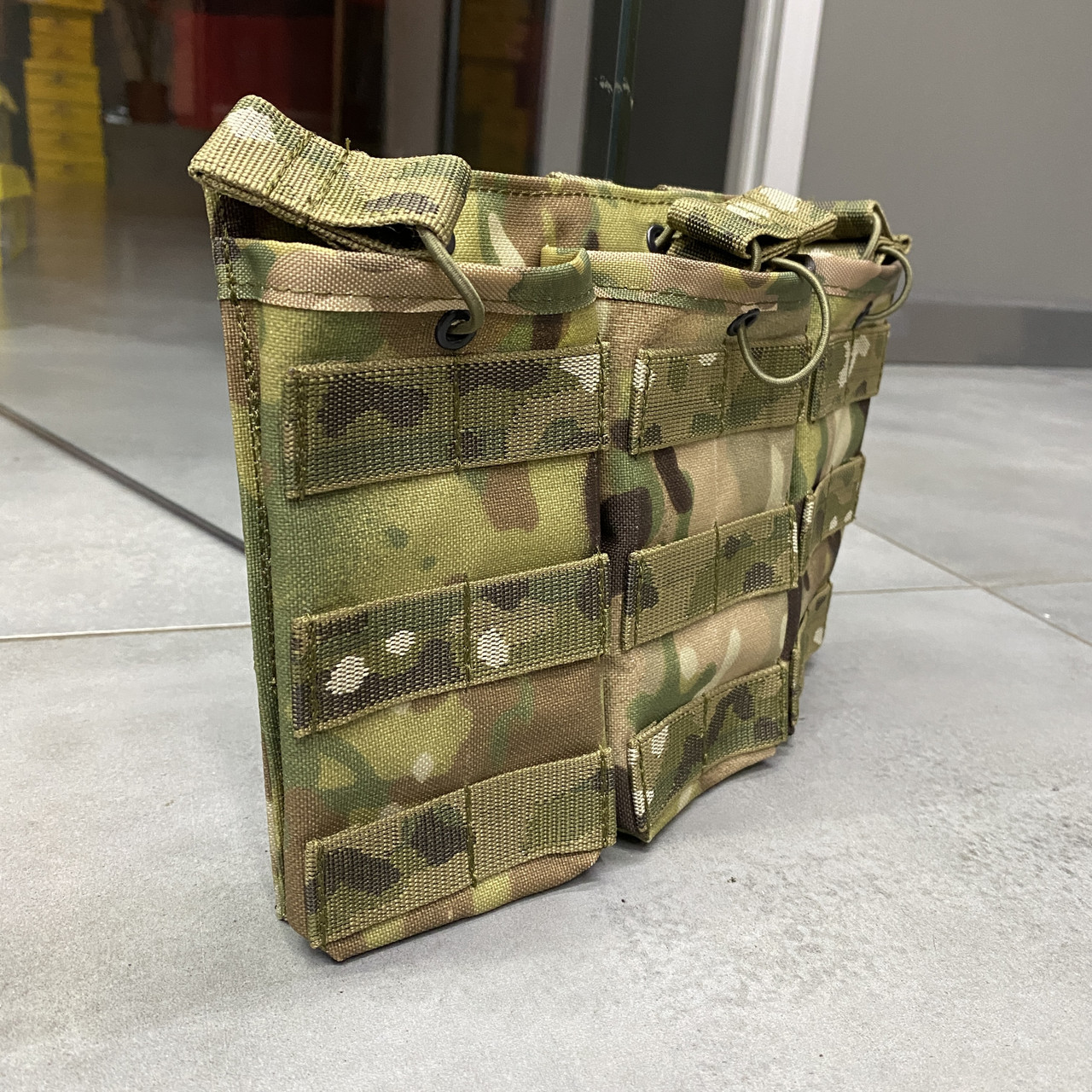 Армейский подсумок на 3 магазина, WINTAC, сумка на 3 магазина для АК, Мультикам, Cordura 1000D фото 6