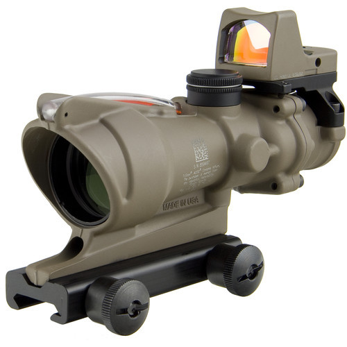 Приціл TRIJICON ACOG 4X32 FDE BAC + коліматор TRIJICON RMR 3.25 МОА FDE (TA31-D-100570) фото 1