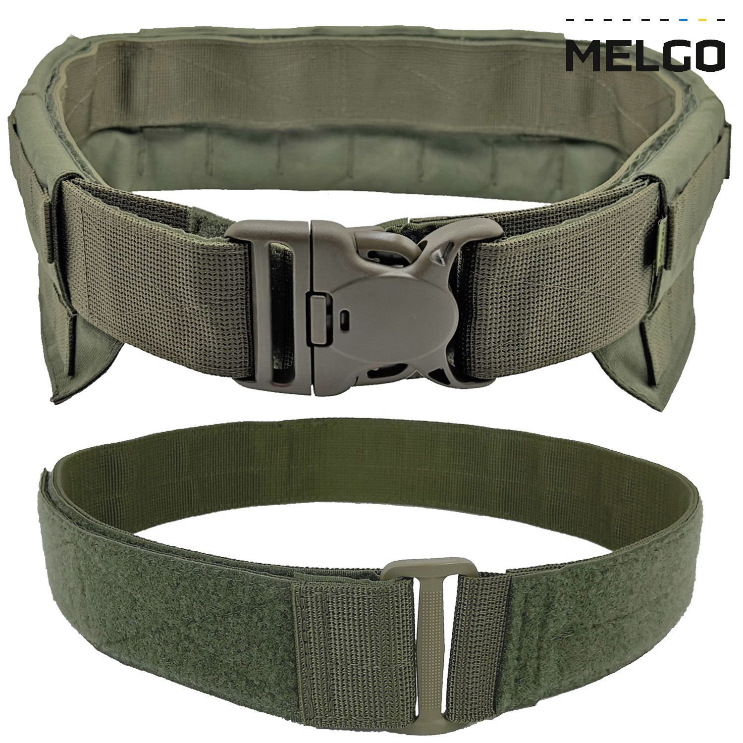 Пояс тактичний розвантажувальний швидкозйомний Олива Cordura M MELGO фото 2