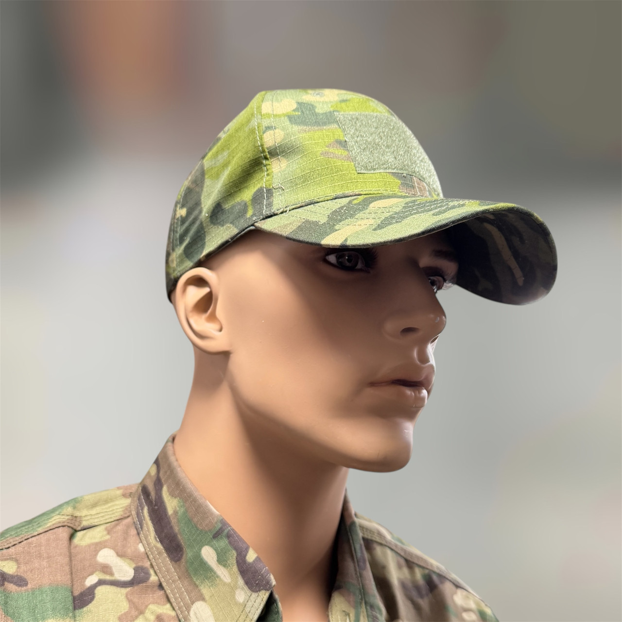 Блайзер мультикам зеленый с шевроном, универсальный размер, регулируемый, прочная ткань фото 1