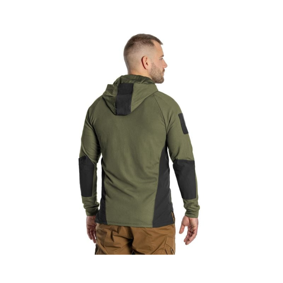 Кофта тактична Helikon-Tex RANGE HOODIE - TopCool, оливковий, розмір XXL фото 2
