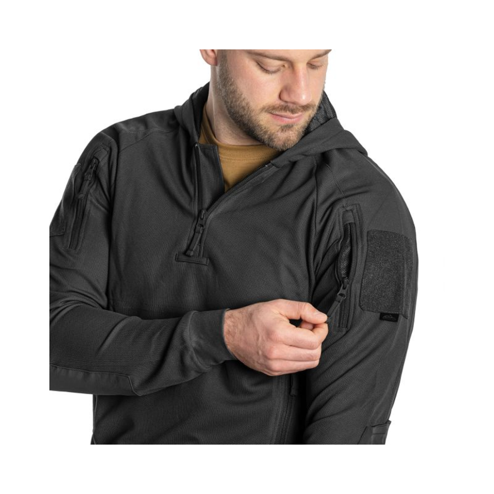 Кофта тактична Helikon-Tex RANGE HOODIE - TopCool, чорний, розмір M фото 6
