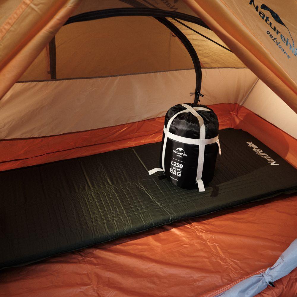 Спальник с капюшоном Naturehike L250 NH21MSD07, (9°C), правый, голубой фото 8