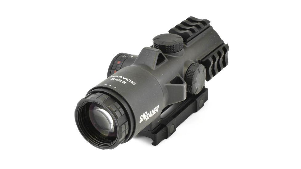 Призматичний коліматор Sig Sauer BRAVO5 BATTLE SIGHT, 5X32MM HORSESHOE DOT ILLUM RETICLE фото 8