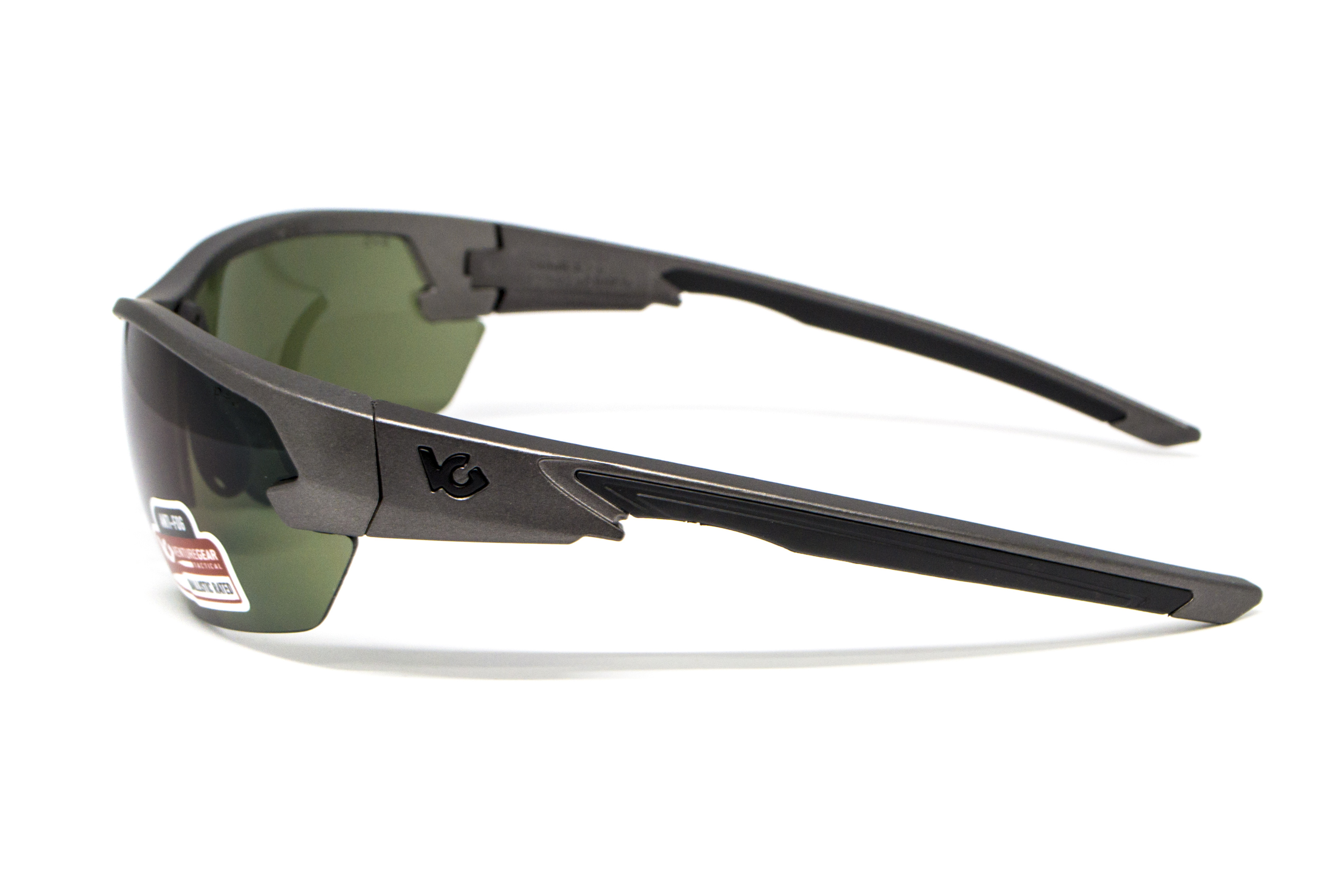 Захисні окуляри Venture Gear Tactical Semtex 2.0 Gun Metal (forest grey) Anti-Fog, чорно-зелені в оправі кольору 