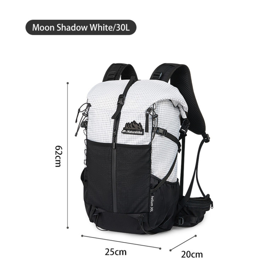 Рюкзак туристичний Naturehike CNK2300016, 30+5 л, чорний фото 6