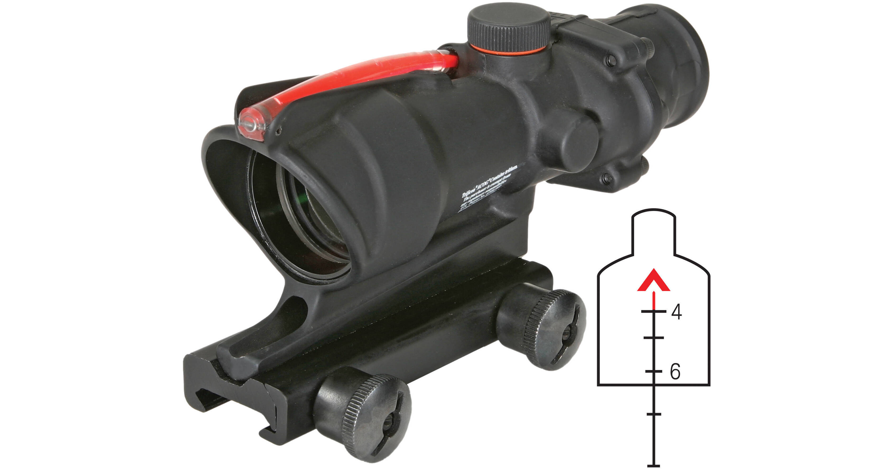 Оптичний приціл TRIJICON ACOG 4x32 BAC Dual Illuminated Red Chevron.223/5.56 BDC фото 1