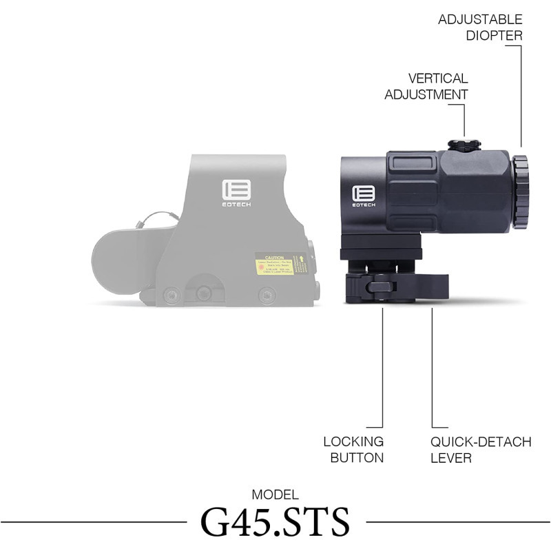 Магніфер збільшувач EOTech G45.STS 5х (сумісний з NV) фото 3