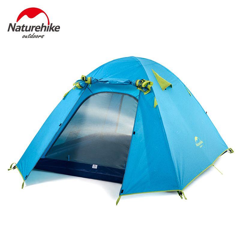 Намет чотиримісний Naturehike P-Series NH18Z044-P 210T/65D, блакитний фото 1