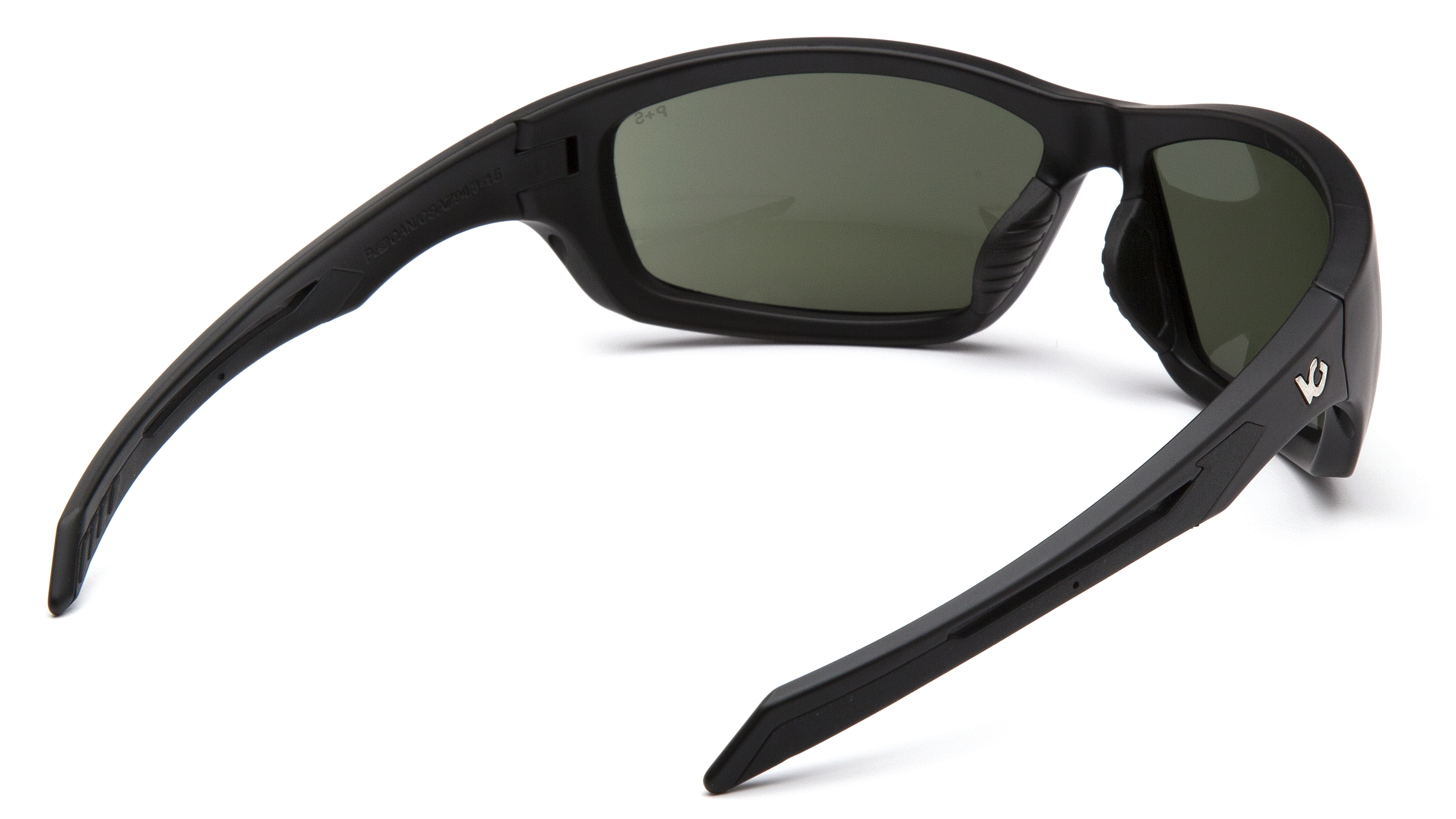 Захисні окуляри Venture Gear Tactical Howitzer Black (forest grey) Anti-Fog, чорно-зелені в чорній оправі фото 2