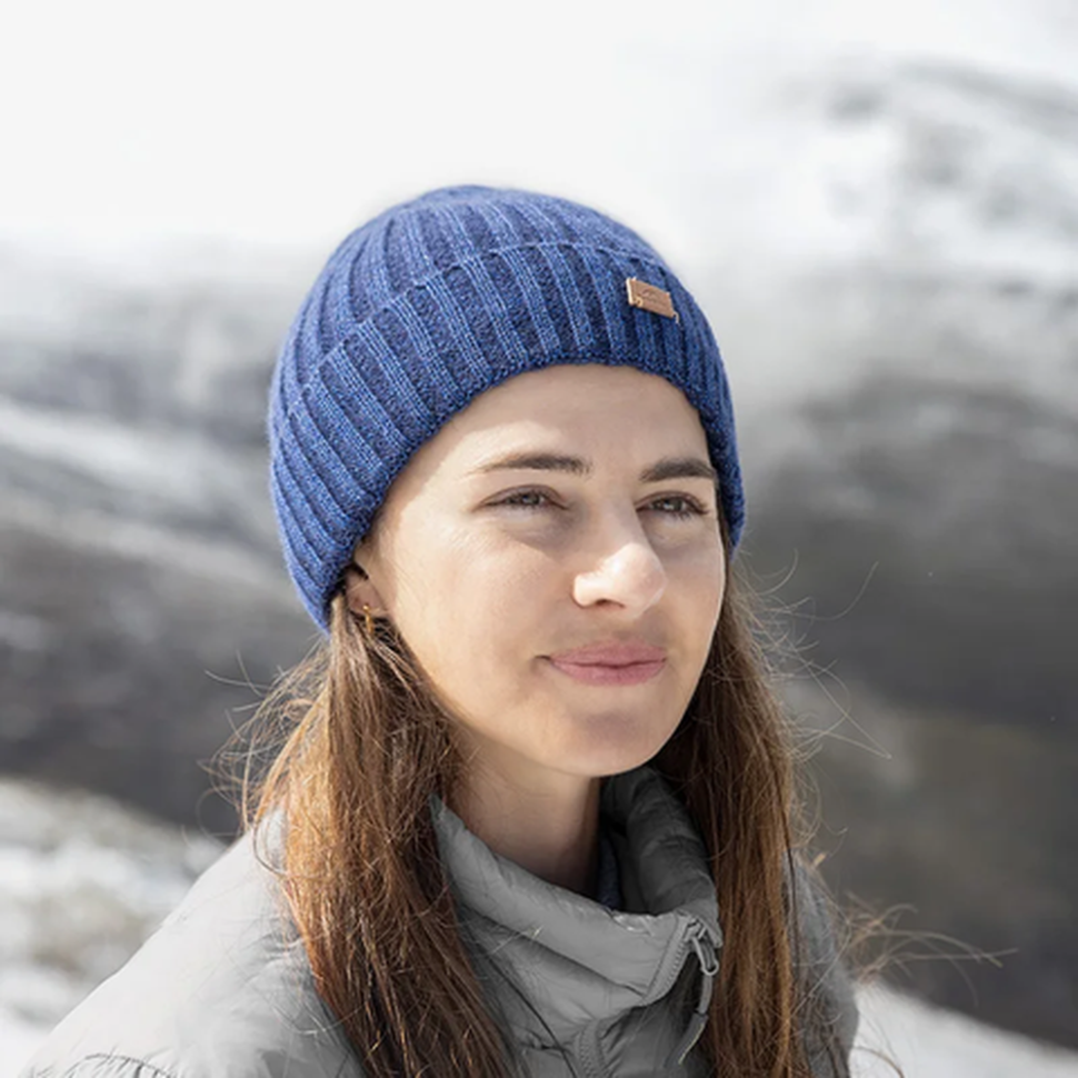 Шапка с подворотом Naturehike NH21FS552, синяя фото 6