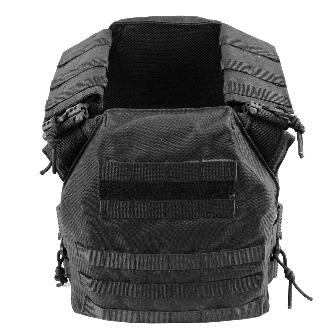 Плитоноска зі швидким скиданням Чорна Cordura 1000 D MELGO фото 7