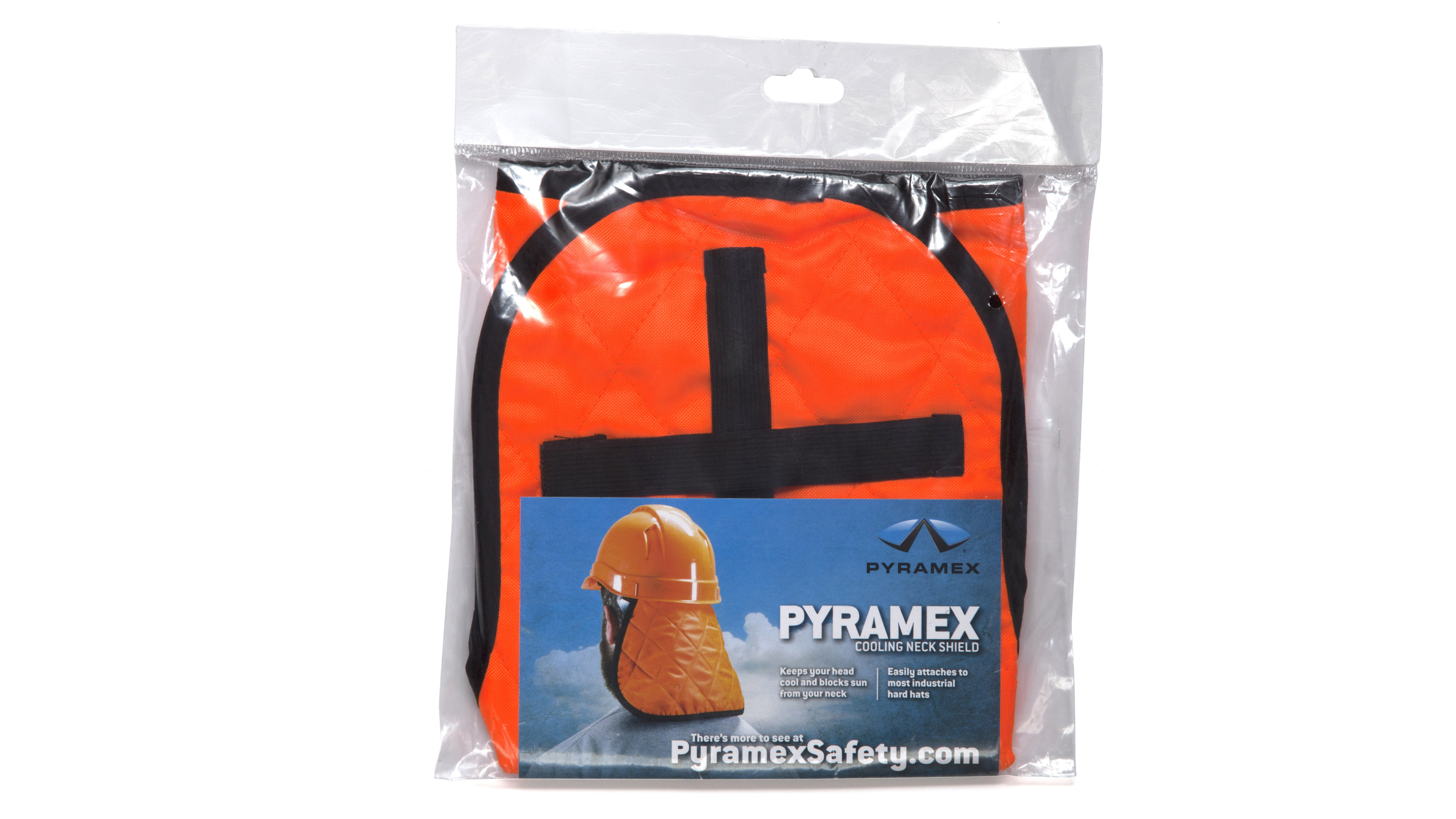 Охолоджуюча підкладка для захисної каски з накидкою для шиї Pyramex CNS1 (Hi-vis Orange) фото 4