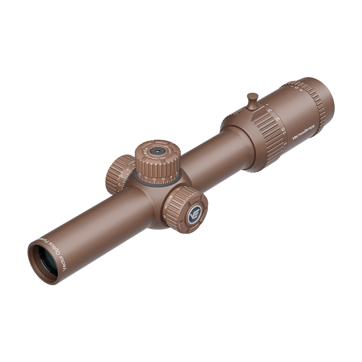 Оптичний приціл Vector Optics Forester 1-8X24 (30 мм) illum. SFP Coyote FDE Etched Glass фото 1
