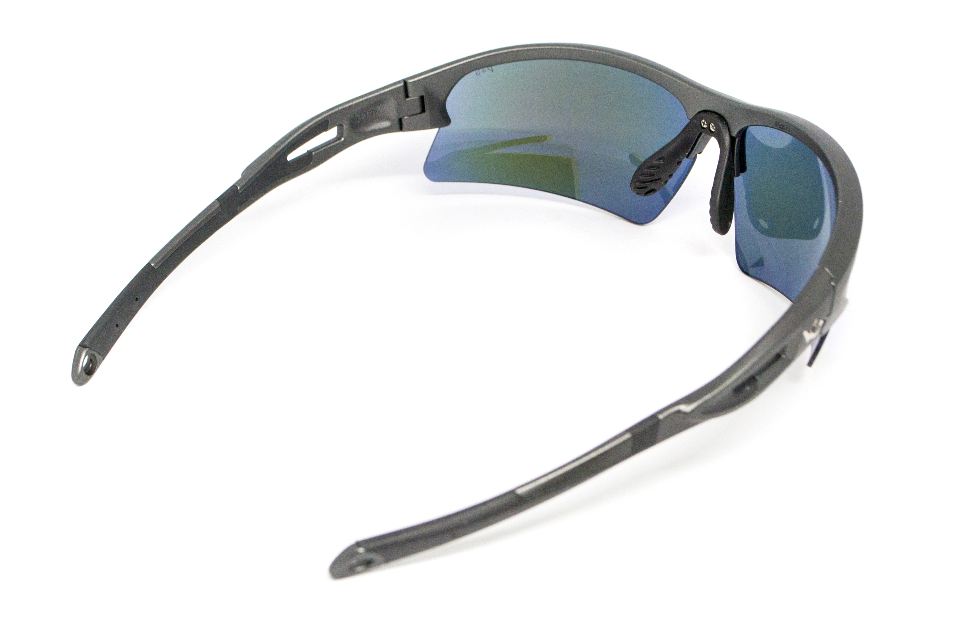 Очки защитные открытые Venture Gear MontEagle GunMetal (ice blue mirror) Anti-Fog, синие зеркальные фото 5