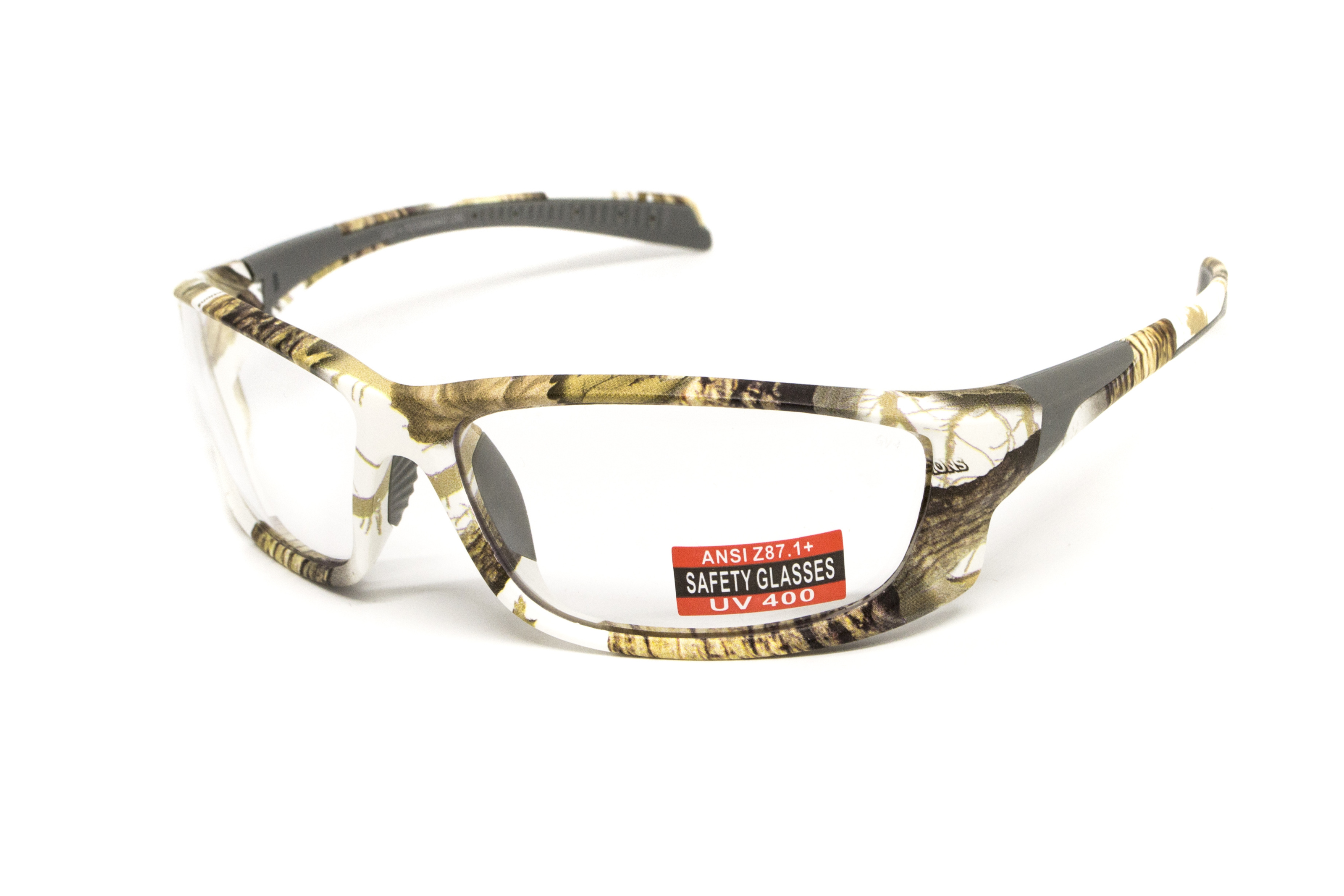 Очки защитные открытые Global Vision Hercules-5 White Camo (clear), прозрачные в камуфлированной оправе фото 3