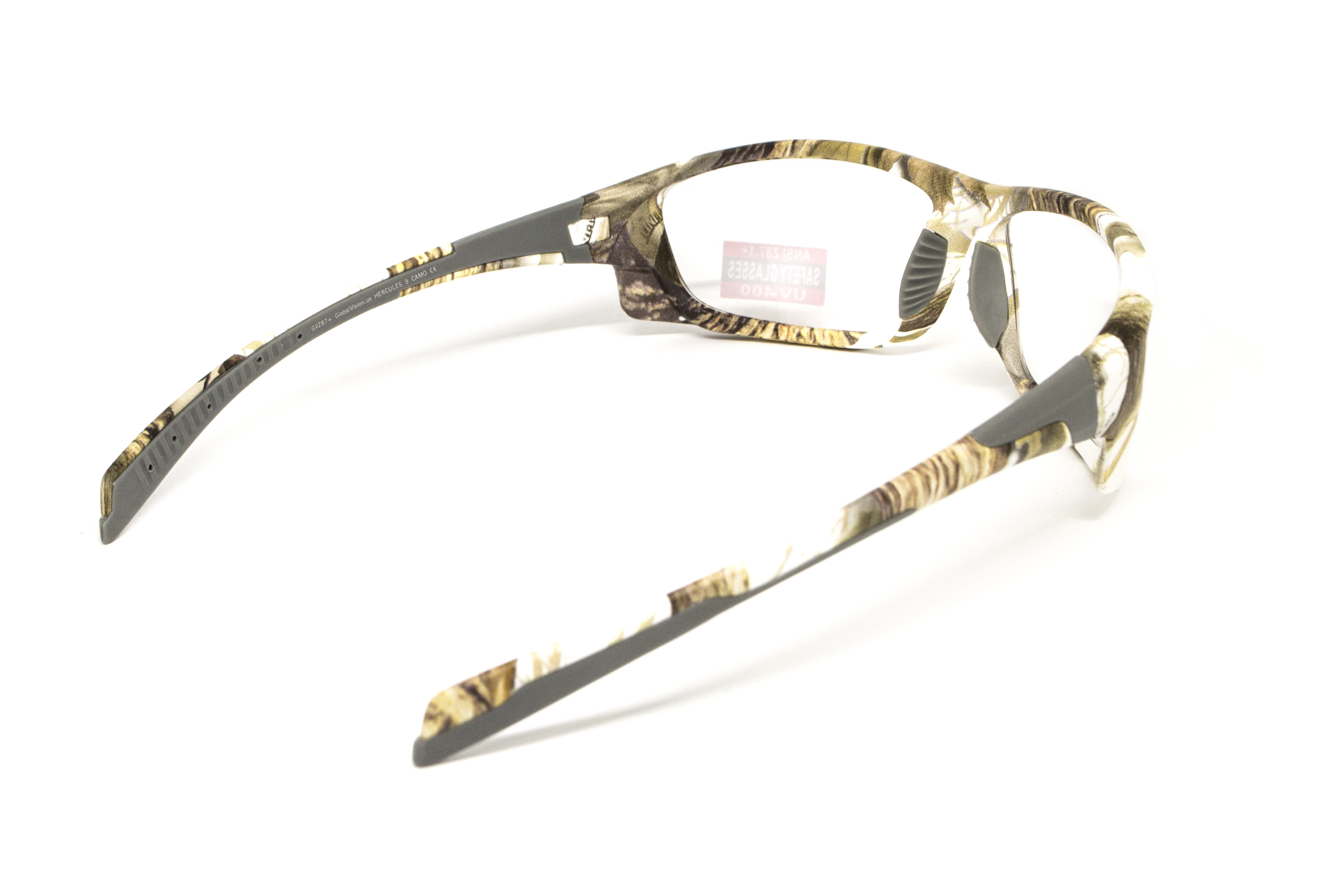 Очки защитные открытые Global Vision Hercules-5 White Camo (clear), прозрачные в камуфлированной оправе фото 4