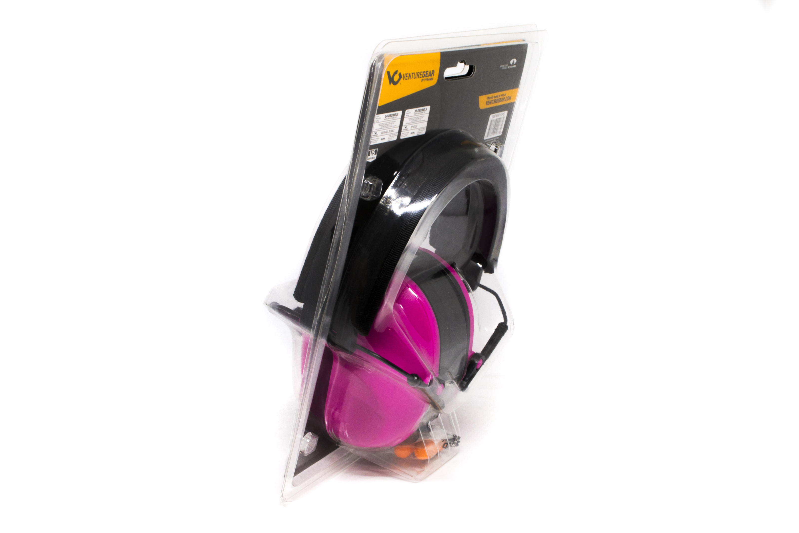 Наушники противошумные защитные Venture Gear VGPM9010PC (защита слуха NRR 24 дБ, беруши в комплекте), розовые фото 12