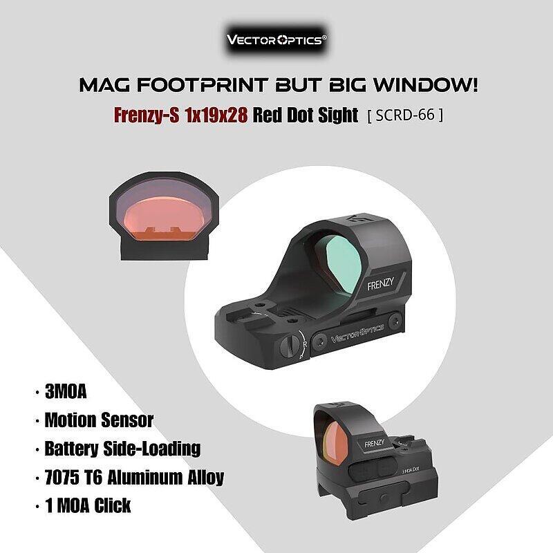 Приціл коліматорний Vector Optics Frenzy-S 1x17x24 MIC 3MOA MGT footprint фото 4